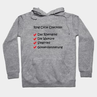 Ring Cycle Checklist Hoodie